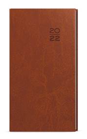 Týdenní diář kapesní vivella hnědá