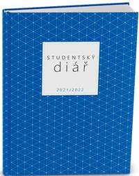 Studentský diář týdenní, modrý 2021/2022