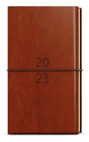 Týdenní diář 2023 Jakub Dueto kapesní diář+blok Hnědá