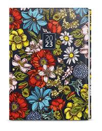 Týdenní diář 2023 Oscar Lamino A5 Květinový