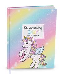 Týdenní diář 2023 Student V8 lamino kapesní Jednorožec