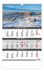 Hory - 3měsíční/Hory - 3mesačné 2023 - nástěnný kalendář