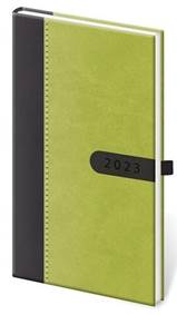 Diář 2023 týdenní kapesní Bora - zeleno/černá
