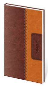 Diář 2023 týdenní kapesní Classic - hnědo/hnědý