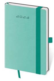 Diář 2023 týdenní kapesní Flexies - mátová