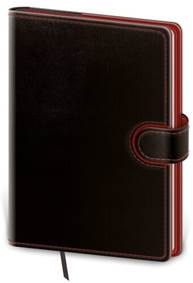 Diář 2023 týdenní A5 Flip - černo/červená