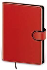 Diář 2023 týdenní kapesní Flip - červeno/černá