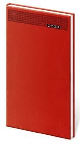 Diář 2023 týdenní kapesní Gommato - červená