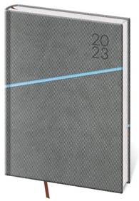 Diář 2023 denní A5 Grife - šedo/modrá
