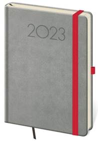 Diář 2023 týdenní A5 New Praga - tmavě šedá