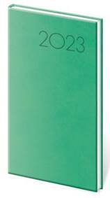 Diář 2023 týdenní kapesní Print - světle zelená