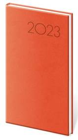 Diář 2023 týdenní kapesní Print - oranžová