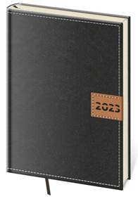Diář 2023 denní A5 Toledo - černá