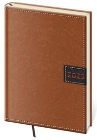 Diář 2023 denní A5 Toledo - hnědá