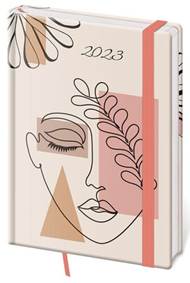 Diář 2023 týdenní A5 Vario - Woman s gumičkou
