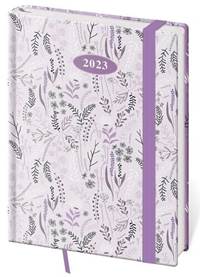 Diář 2023 denní B6 Vario - Lavender s gumičkou