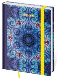 Diář 2023 denní B6 Vario - Mandala s gumičkou