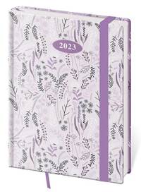 Diář 2023 týdenní B6 Vario - Lavender s gumičkou