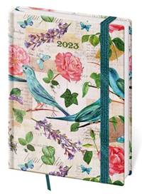 Diář 2023 týdenní B6 Vario - Romantic s gumičkou