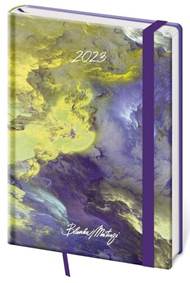 Diář 2023 týdenní A5 Vario - Matragi Blooming s gumičkou