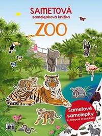 Kniha Sametová samolepková knížka ZOO