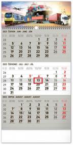 3měsíční kalendář Spedice šedý - nástěnný kalendář