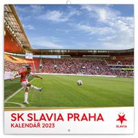 Poznámkový kalendář SK Slavia Praha 2023 - nástěnný kalendář