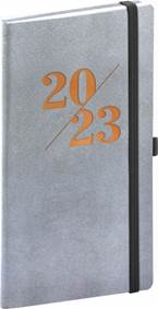 Kapesní diář Vivella Fun 2023 stříbrný