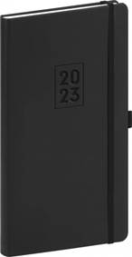Kapesní diář Nox 2023 černý/černý