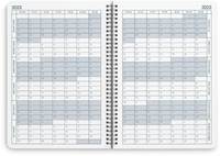 Týdenní spirálový diář A4 Terazzo 2023