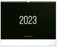 Plánovací kalendář Černý 2023 - nástěnný kalendář