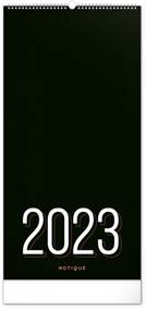 Plánovací kalendář Černý 2023 - nástěnný kalendář