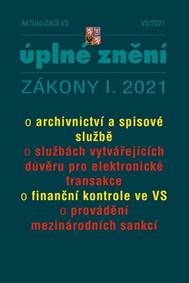 Aktualizace I/3 Archivnictví a spisová služba, Zákon o finanční kontrole, Zákon o daních z příjmů