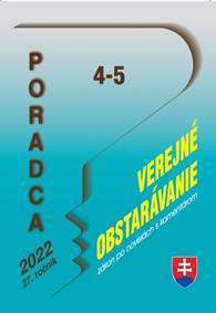 Poradca 4-5/2022 – Zákon o ver. obstarávaní, zákon po novelách s komentárom