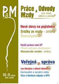 Práce a mzdy 10-11/2022 – Nové slevy na pojistném