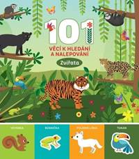 Kniha 101 věcí k hledání a nalepování Zvířata