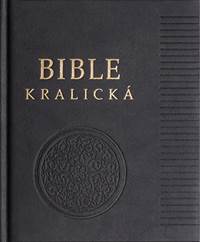 Kniha Poznámková Bible kralická černá, pravá kůže