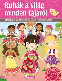 Ruhák a világ minden tájáról – Matricás könyv