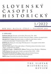 Slovenský časopis historický 1/2022 kúpite na Knihyprekazdeho.sk