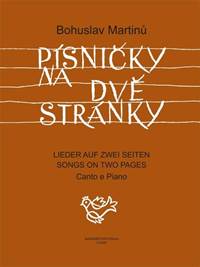 Kniha Písničky na dvě stránky