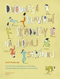 Kniha Dvouhlasé klavírní skladbičky na jednu stránku