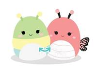 Squishmallows 2v1 housenka Rutabaga a motýl Andreina