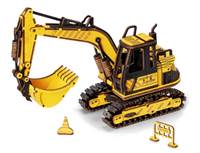 3D dřevěné puzzle Bagr