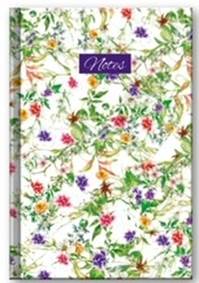 Kniha Notes Flowers (linajkovaný)