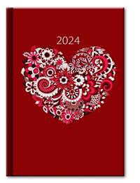Denní diář A5 cz/sk SRDCE