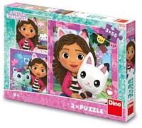 Puzzle 3x55 Gábi a kamarádi kúpite na Knihyprekazdeho.sk