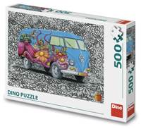 Puzzle 500 Hippies VW kúpite na Knihyprekazdeho.sk