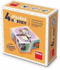 Dřevěné kostky Zvířátka