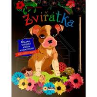 Kniha Zvířátka - Úžasná škrábací knižka a omalovánky