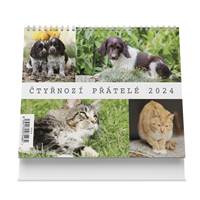 Čtyřnozí přátelé 2024 - stolní kalendář